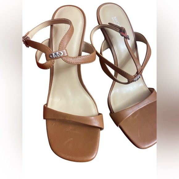Michael Kors Shoes - Michael Kors Brown Leather Women's heels NWt 3 inch no box